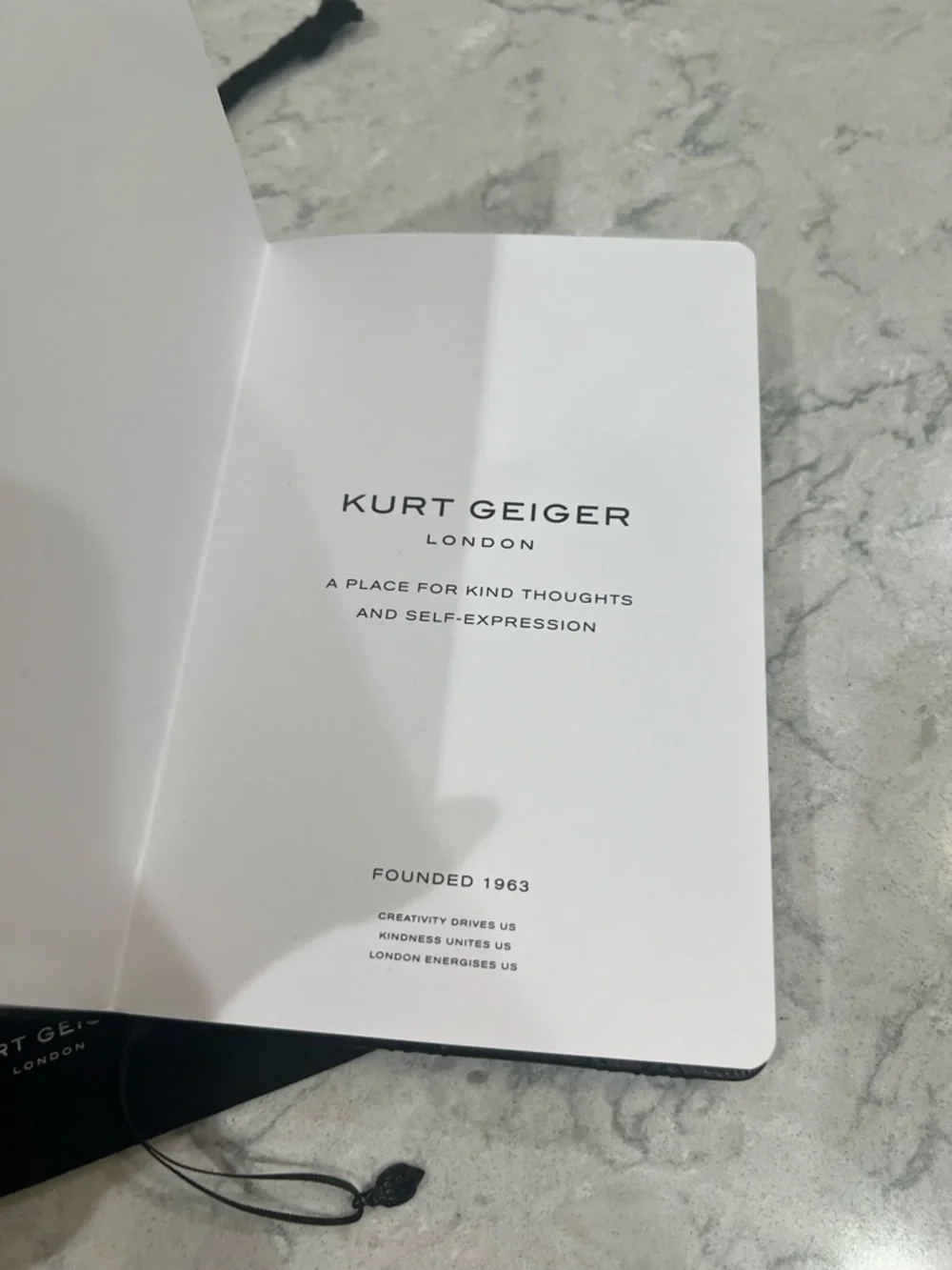 NIP Kurt Geiger Eagle Leather Notebook